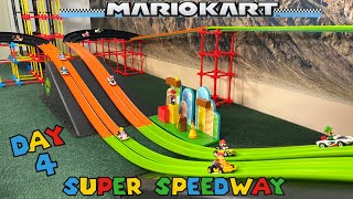 DIECAST CARS RACING| MARIOKARTS SUPER SPEEDWAY TOURNAMENT | DAY 4