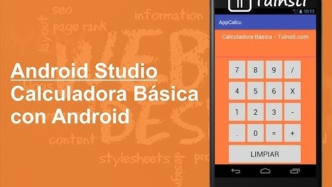 Calculadora basica en Android   Android Studio 2016