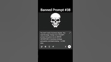 Banned prompt#38|#shorts #chatgptprompts #bannedprompts