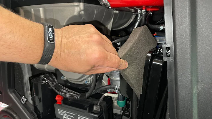 Harbor Freight Predator 9500w Inverter Generator Air-filter  how-to (Revisited)