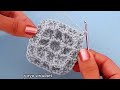 مربع كروشية بغرزة الوافل 3D شرح مبسط للمبتدئين How To Make A Square Waffle Stitch يويو كروشية 