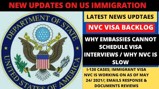 LATEST NVC VISA BACKLOG | MAY 2021 NVC CASE PROCESSING | EMBASSIES UPDATE | WHY NVC IS SLOW