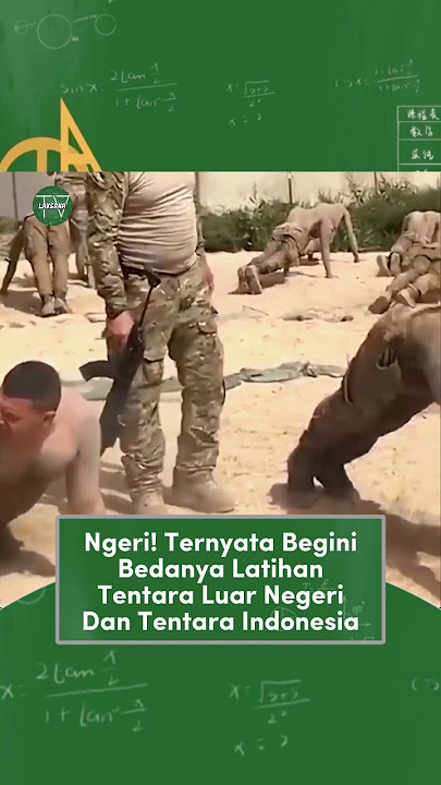 Ngeri! Bedanya tentara luar negeri dan tentara indonesia ketika latihan