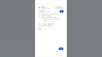 Remove whitespace from the beginning or at the end of a string #python #strings #ai #viral #shorts