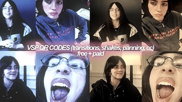 VIDEO STAR QR CODES (transitions, shakes, panning, cc, free + paid) ✰