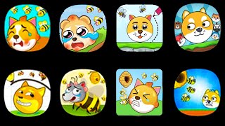 Draw to save dog funny, Draw to escape bee, Save the Doggy, Save the life dog
