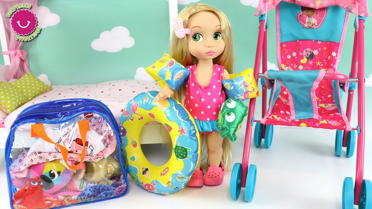 🏖️Preparamos la Bolsa Cambiador de Verano para la Princesa Rapunzel Bebé