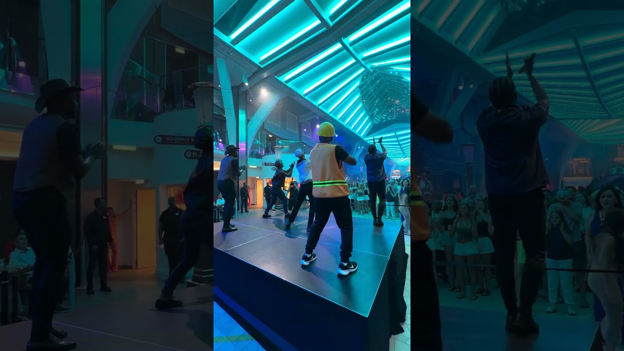 Dance Party on Royal Caribbean 🚒🪩🕺 #cruiseship #royalcaribbean #wonderoftheseas