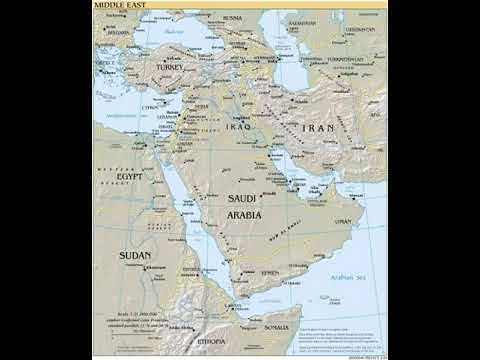 Video: Red Sea at Southwest Asia Maps - Middle East Maps