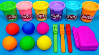 Satisfying Video l How To Make Play-Doh Rainbow Ice Cream, Kinder Joy Surprise Eggs | Cutting ASMR by Francy ASMR 6,427 views 6 months ago 3 minutes, 12 seconds