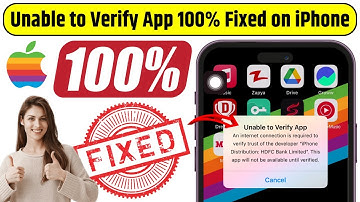 Unable to Verify App Problem Fixed on iPhone | iPhone Apps Stop Working Fixed | Unable to Verify