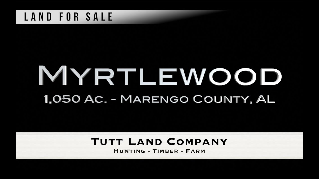 Land for Sale Alabama Marengo County Tutt Land Company