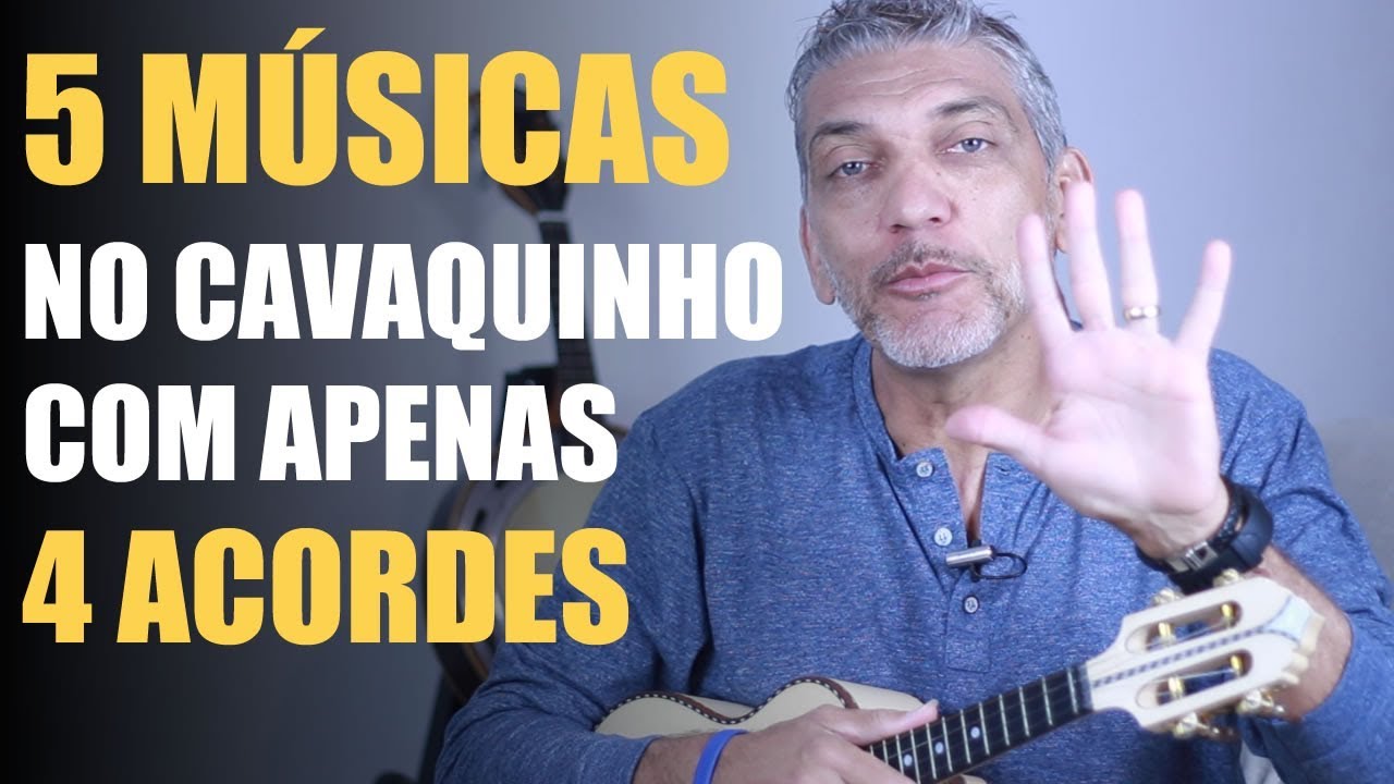 5 Músicas Fáceis no Cavaquinho com Apenas 4 Acordes - Professor Damiro