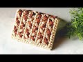 Diy wallet card with plastic canvas and polyester macrame rope  plastic canvas tutorial