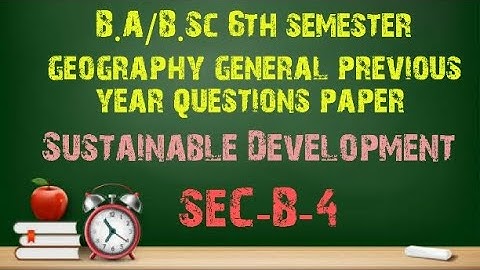 B.A/B.Sc 6th sem geography general previous year #question paper #Calcutta #universityexm #1_2_learn