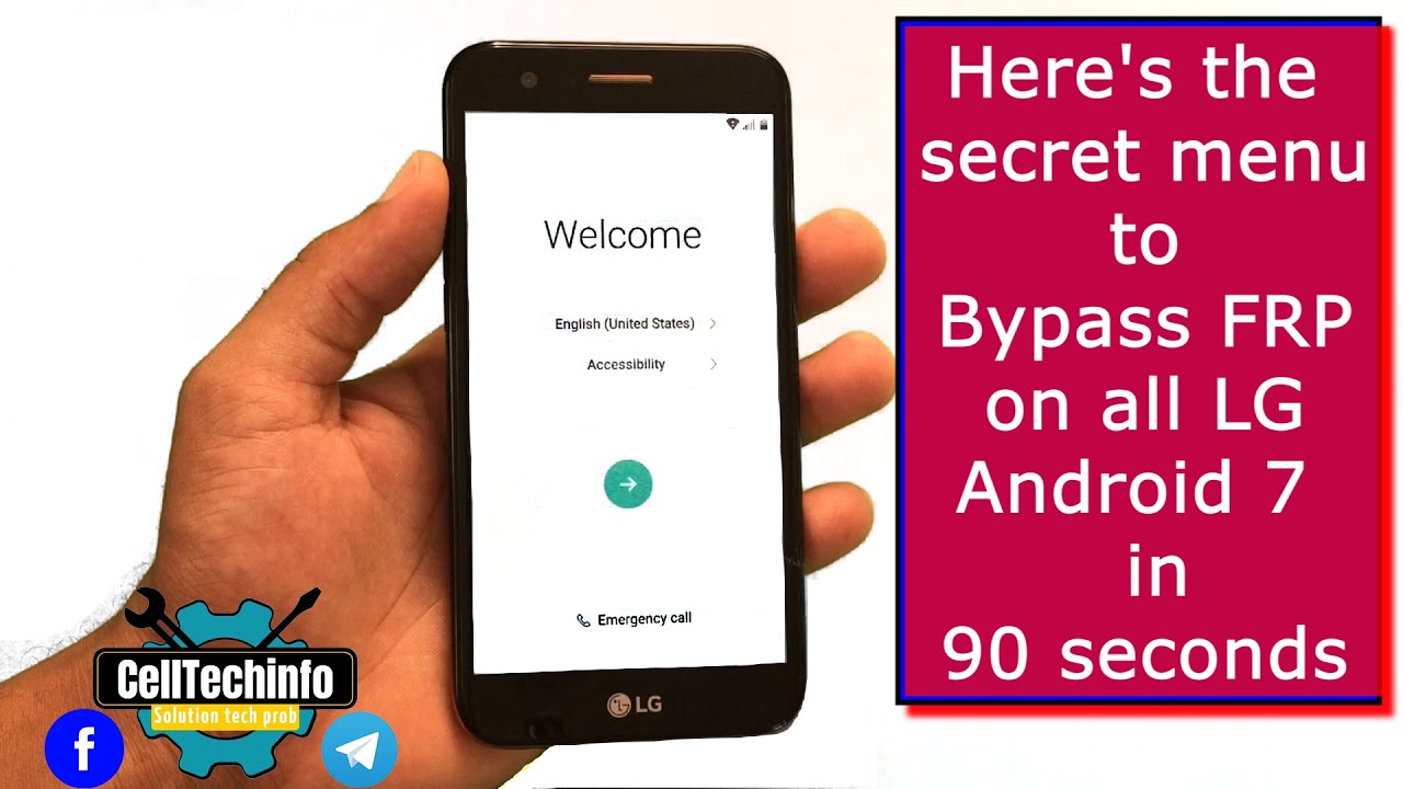 All LG Android 70 FRP bypass google account in less than 2 minutes chrono  k20 plus  aristo