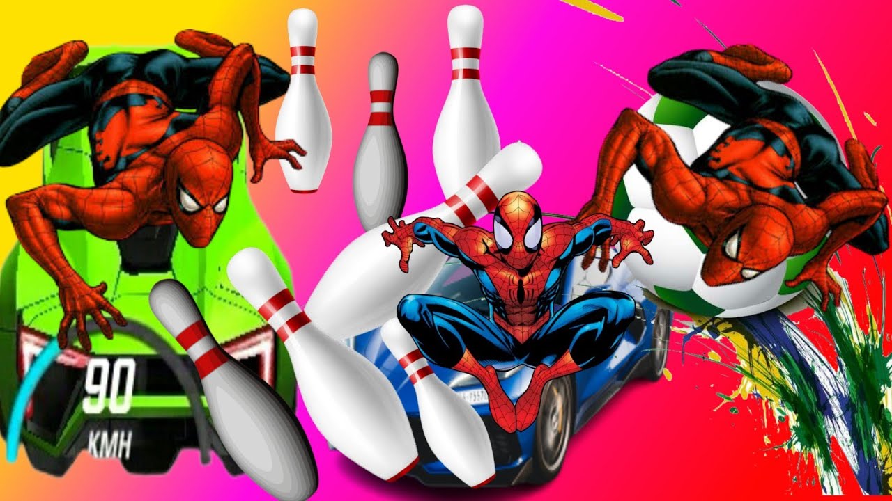 Ultimate Marvel Showdown Spider-Man vs. Hulk in Epic Multi-Ramp Race with Goku's Jet Ski