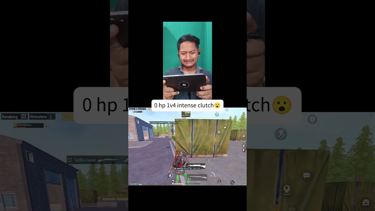 0 hp 1v4 clutch😨😱 