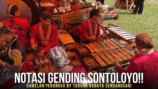 NOTASI GENDING SONTOLOYO - LARAS SLENDRO , TARUNA BUDAYA SENDANGSARI