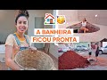 A BANHEIRA FICOU PRONTA + GANHAMOS UMA MESA DE JANTAR | JULIANA LOUISE