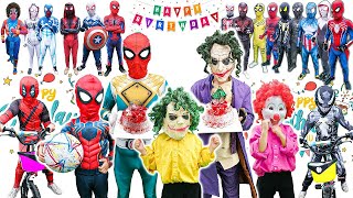 Superheros All Story 2 Joker Stole Kid Spider Mans Birthday Cake??? Special Action