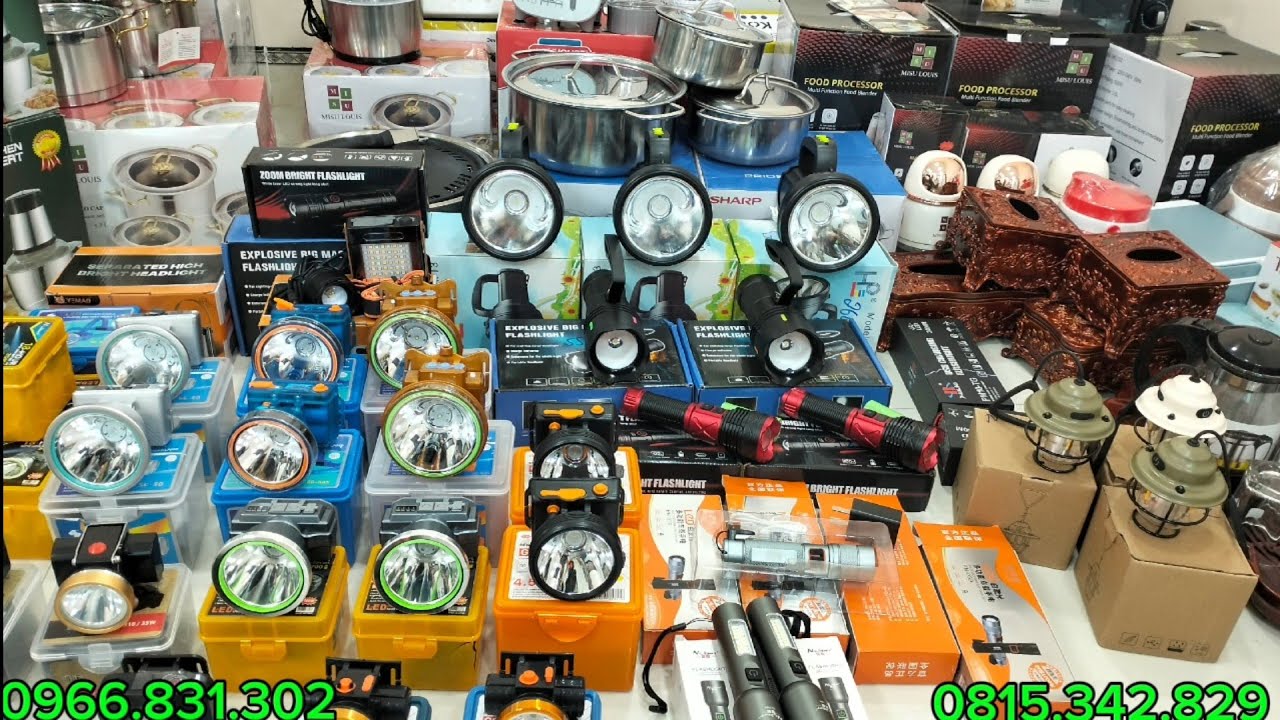 Các mẫu đèn pin mới về đèn cầm tay pin dời mỹ, đèn chống nước thời lượng pin cao, đèn lồng chim ...