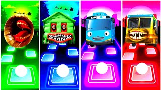 Siren Head vs Super House Head vs Tayo The Little Bus vs Bus Eater I Tiles Hop EDM Rush Games screenshot 5