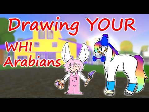 I Drew YOUR Wild Horse Islands ARABIANS!!