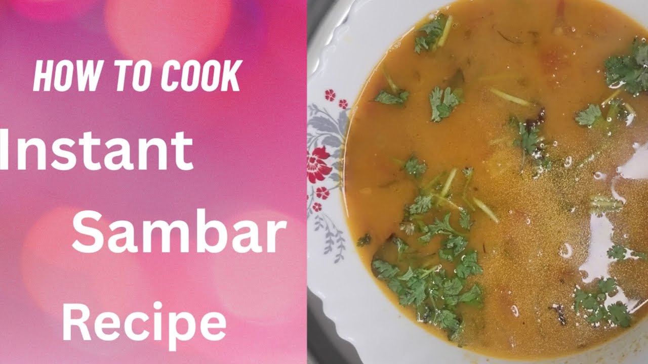 సాంబార్ పప్పు ఉడికించే పని లేకుండా instant గా ఎలా చేసుకోవాలి చూడండి ఇడ్లీ దోస వడ పొంగల్ అన్నం లో కి