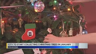 City of Oshkosh's plan for collecting old Christmas trees
