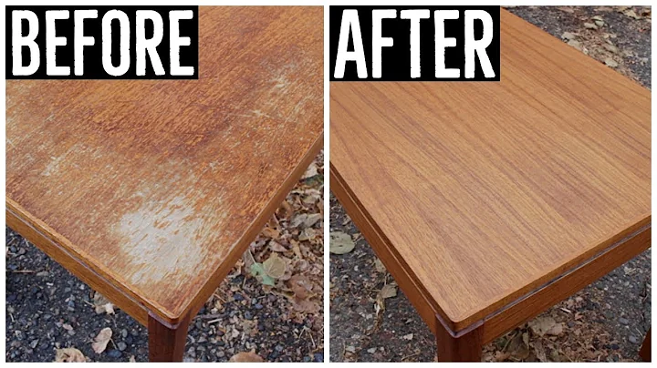 ¡Restauración de una mesa de teka noruega de segunda mano!