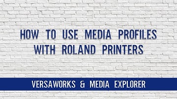 How to use Versaworks Media Profiles
