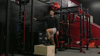Hand Supported Front Foot Elevated Knee Over Toe Split Squat