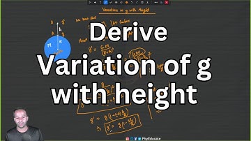 Variation of g with Height | Variation of Acceleration due to Gravity with Height #derivation