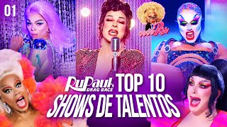 Drag Race Melhores Shows de Talentos todas as franquias (pt 01)