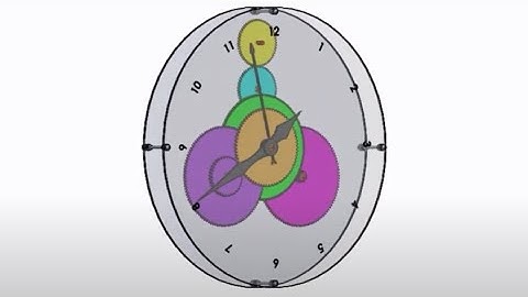 How to design a Clock in SolidWorks with complete details (SolidWorks files are attached)