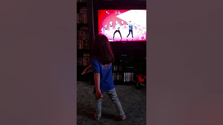Her first time playing just dance. She it too cute..