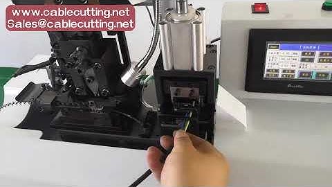 Automatic Multi core cable striping and crimping machine, Sheathed cable wire stripping crimping mac