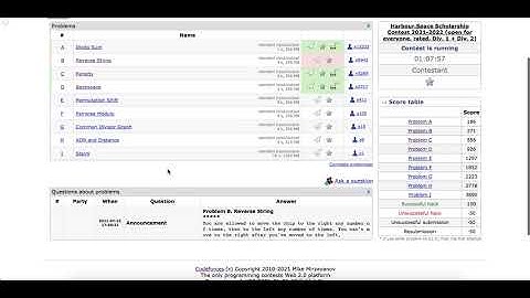 Codeforces || Harbour.Space Scholarship Contest 2021-2022 || A to D solutions || Full Solution