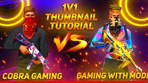 FREE FIRE 1V1 THUMBNAIL TUTORIAL ||  HOW TO MAKE 1V1 THUMBNAI IN PSCC ❤