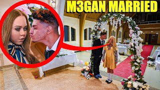 M3GAN DOLL FELL IN LOVE WITH ME AND FORCED ME TO MARRY HER! (I MARRIED A ROBOT DOLL) *WE KISSED*