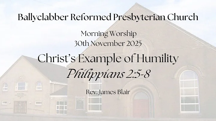 Christ's Example of Humility - Philippians 2:5-8