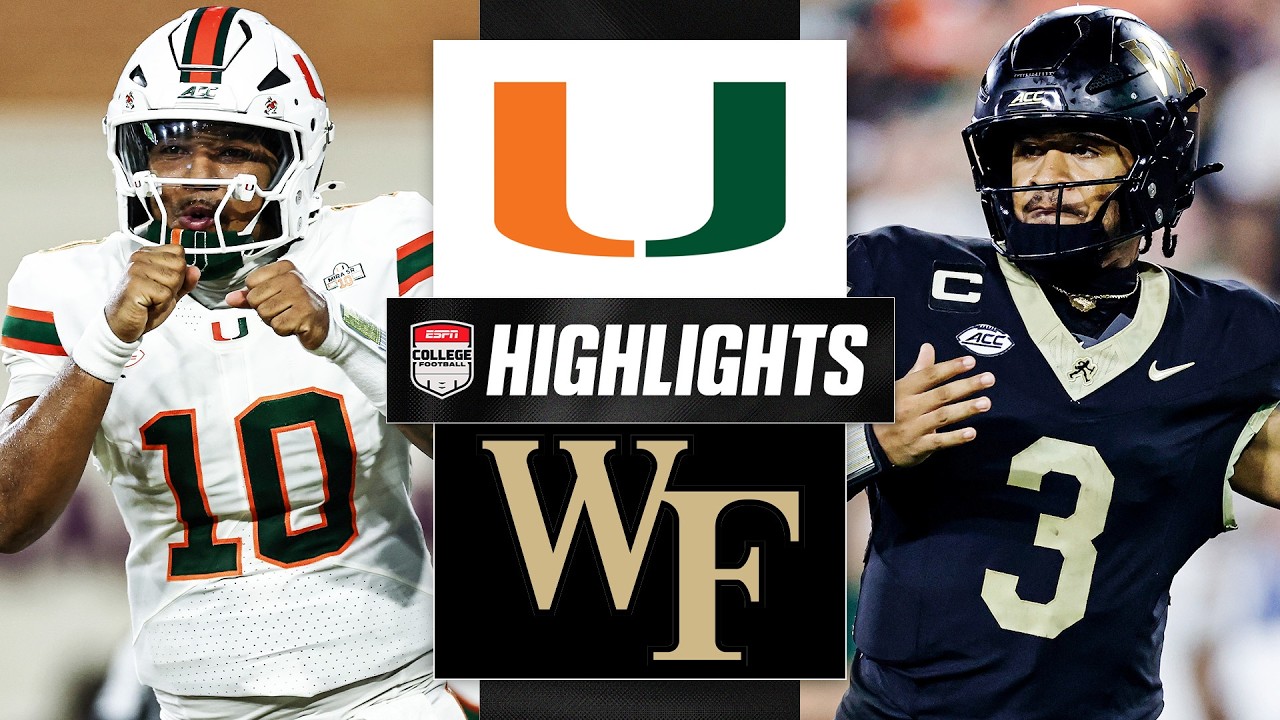Miami Hurricanes vs. Wake Forest Demon Deacons | Full Game Highlights | ESPN College Football