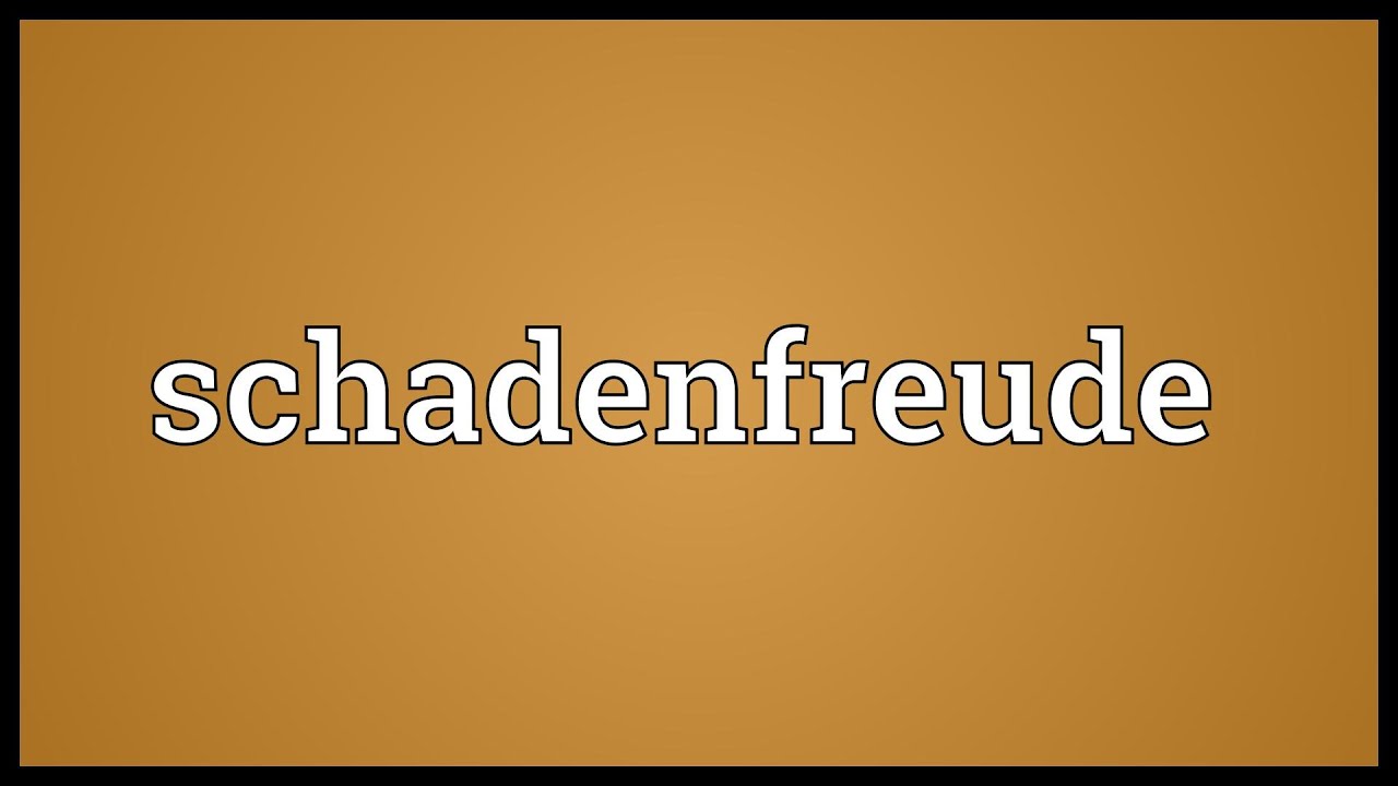 Schadenfreude Meaning - YouTube