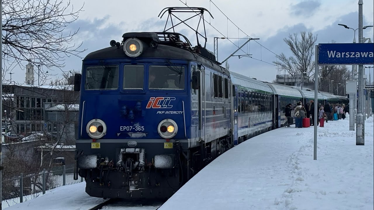 Odjazd EP07-365 Z IC ,,Kyiv Express’’ RP1 Na stacji Warszawa Wschodnia