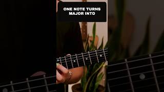 Mode Shift: Major Into Minor, One Note