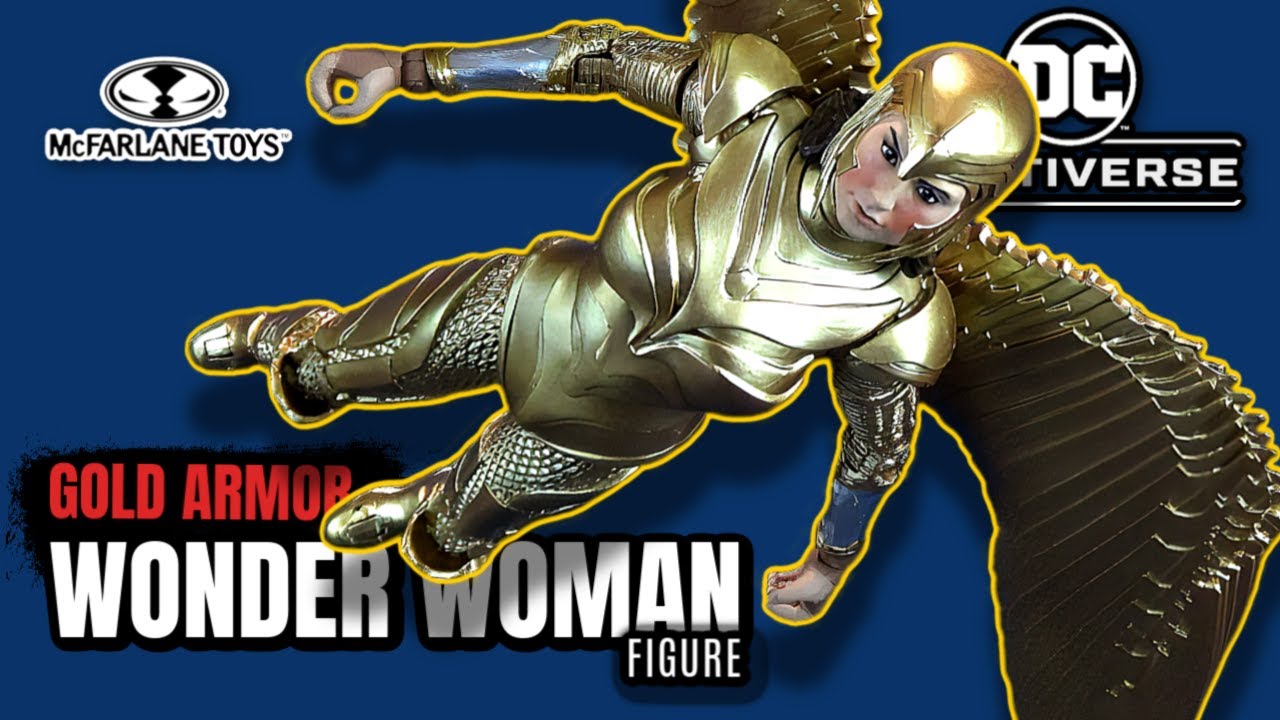 McFarlane Toys DC Multiverse Gold Armor Wonder Woman Figure | Video Review