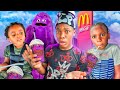 Kids try Mc&#39;Donalds New GRIMACE SHAKE, What Happens Is Shocking