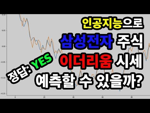   삼성전자 주식 이더리움 시세 인공지능으로 예측해보자 Python Deep Learning