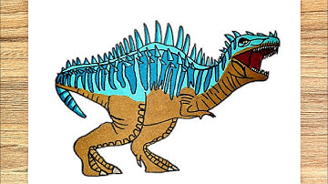 How to draw a MEGALOSAURUS LEVEL 40 | Jurassic World